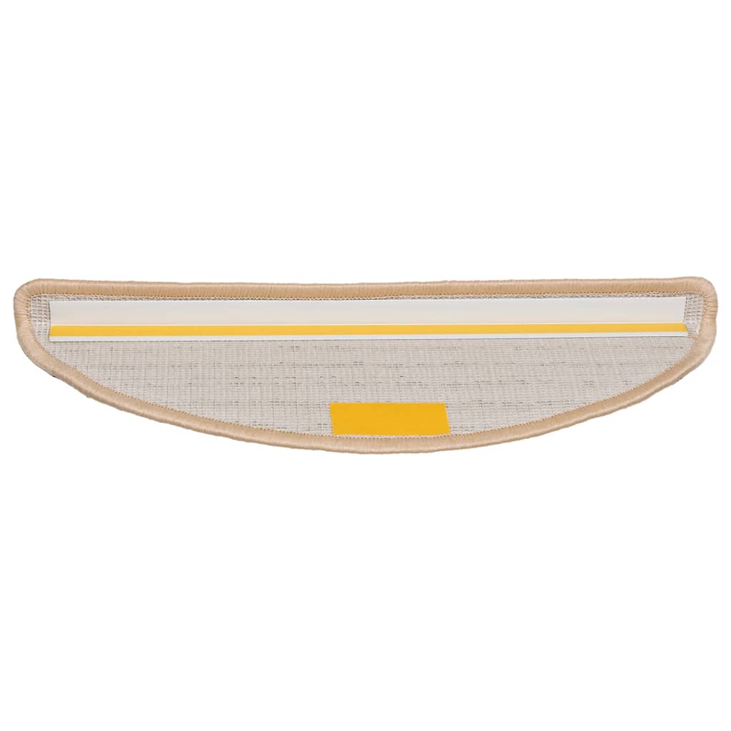 Trappematter 10 stk 56x17x3 cm kremfargede halvrund