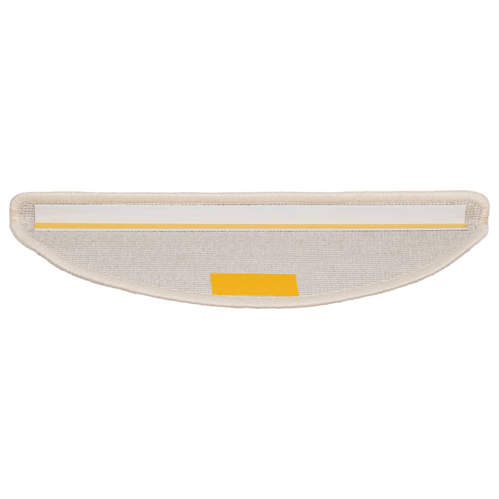 Trappematter 10 stk 56x17x3 cm hvite halvrund