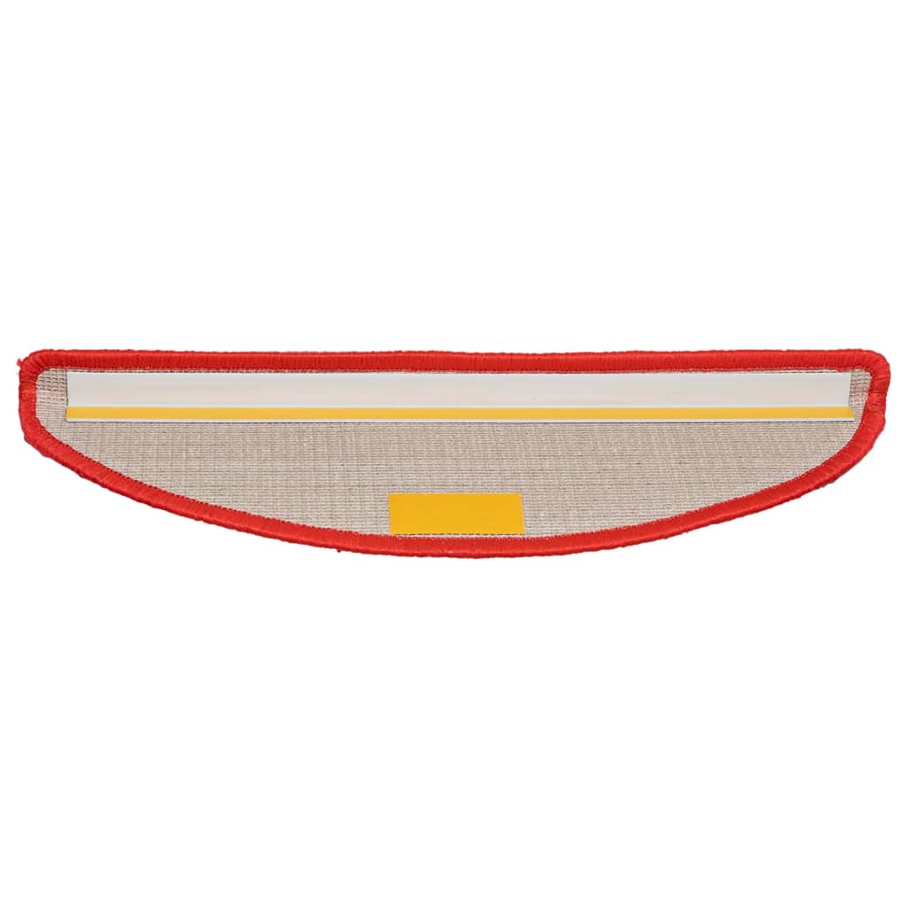Trappematter 10 stk 56x17x3 cm røde halvrund