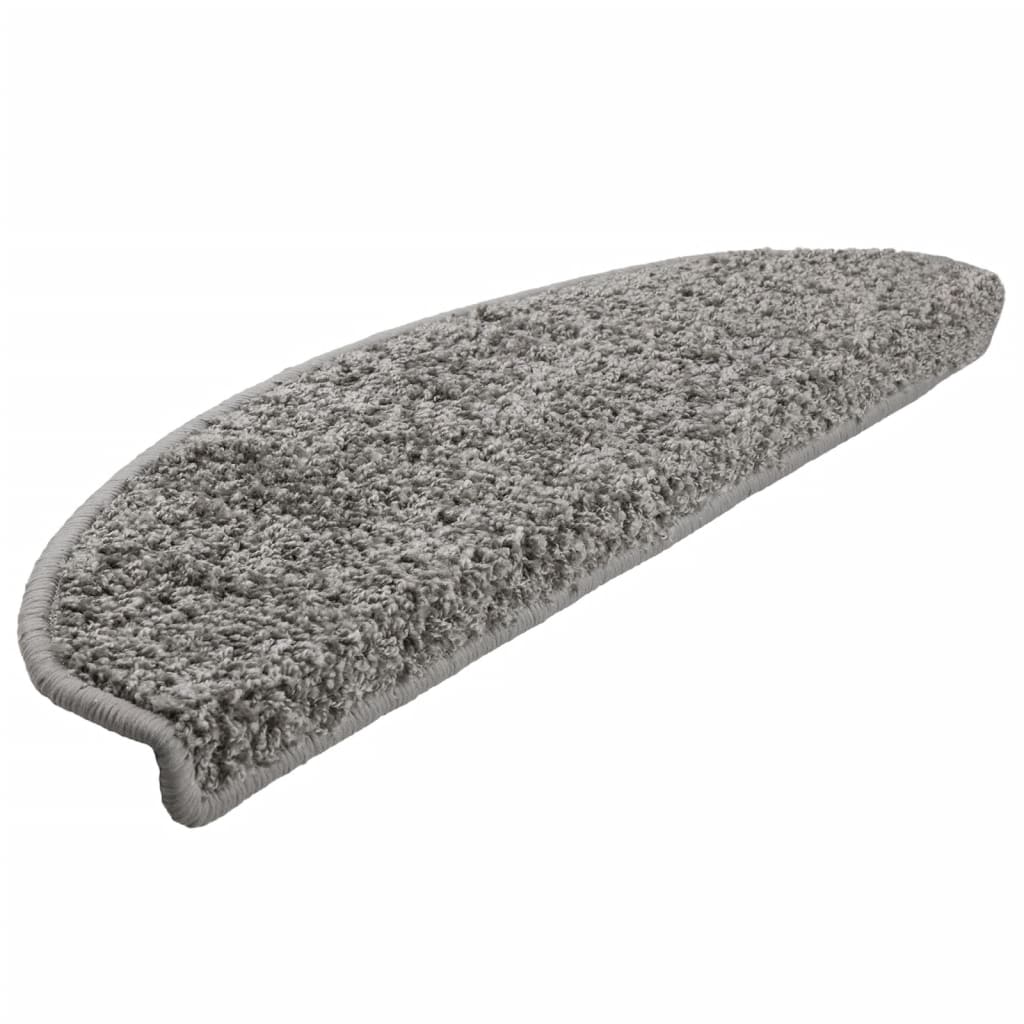 Trappematter 10 stk 65x21x4 cm grå halvrund store