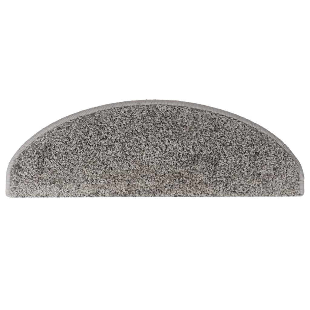 Trappematter 10 stk 65x21x4 cm grå halvrund store