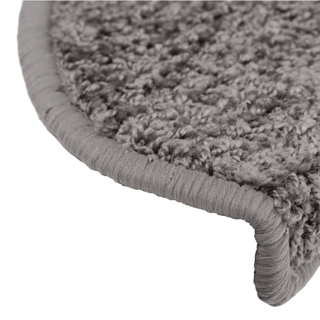 Trappematter 10 stk 65x21x4 cm grå halvrund store