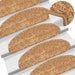 Trappematter 10 stk 65x21x4 cm beige halvrund store
