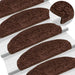Trappematter 10 stk 65x21x4 cm brune halvrund store