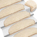 Trappematter 10 stk 65x21x4 cm kremfarget halvrund stor