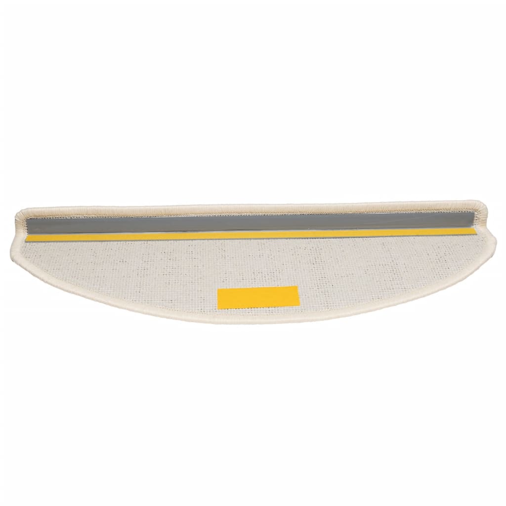 Trappematter 10 stk 65x21x4 cm hvite halvrund store