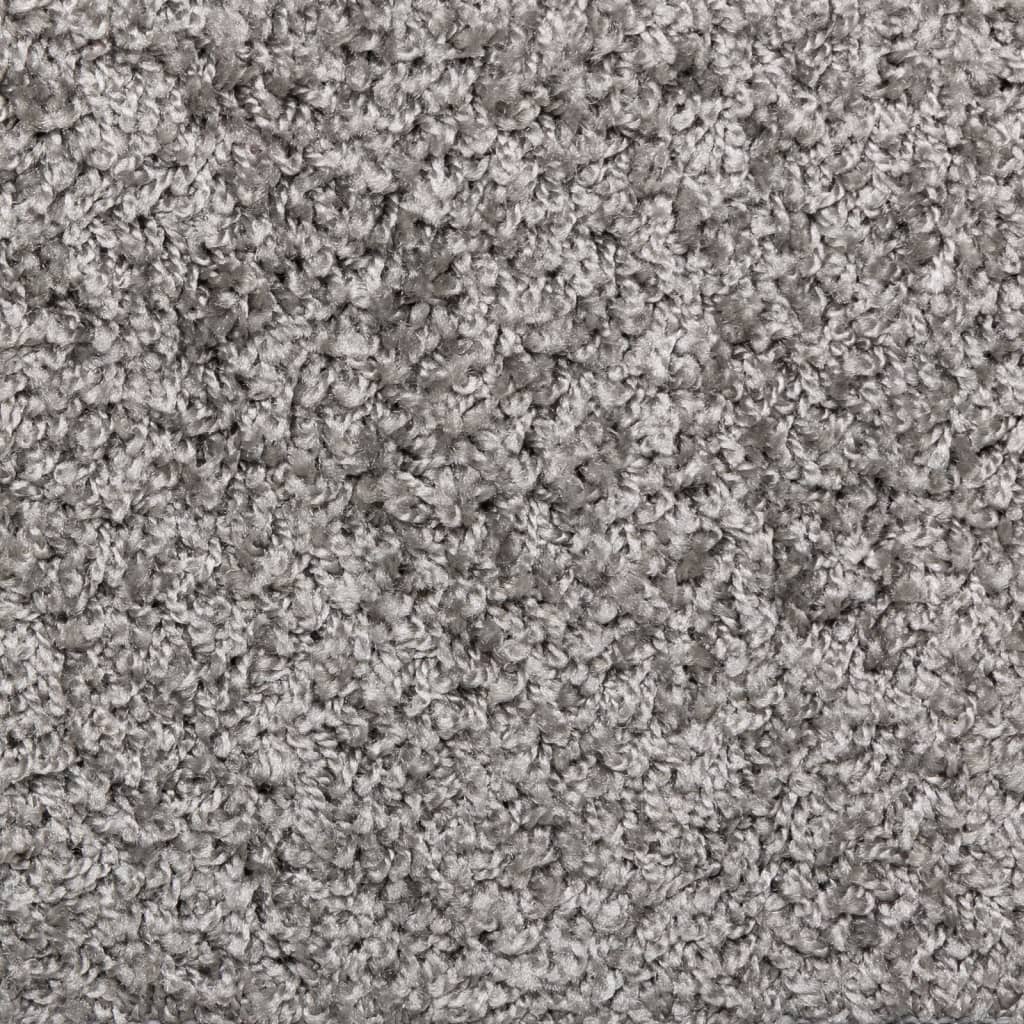 Trappematter 10 stk 65x21x4 cm grå rektangulær kant