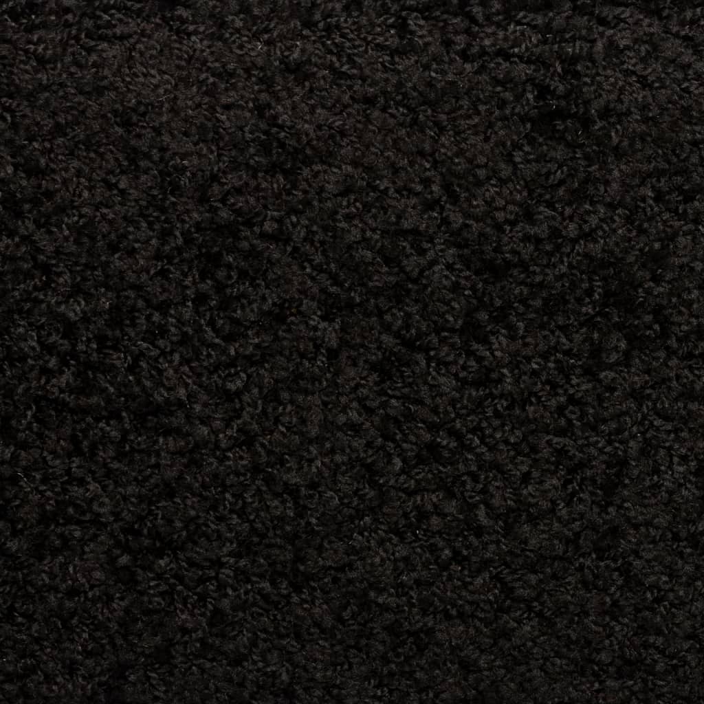 Trappematter 10 stk 65x21x4 cm svart rektangulær kant