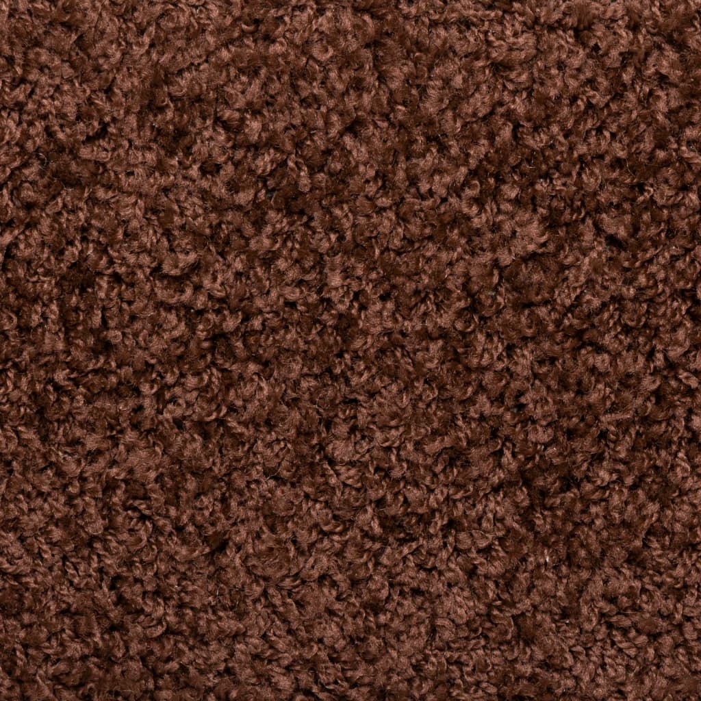 Trappematter 10 stk 65x21x4 cm brun rektangulær kant