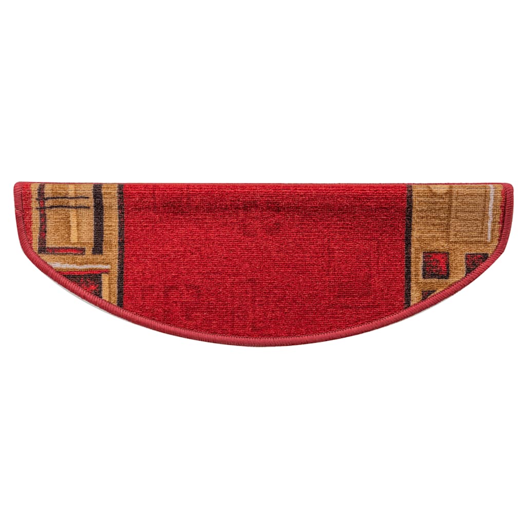 Selvklebende trappematter 5 stk 65x21x4 cm rød