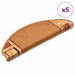 Selvklebende trappematter 5 stk 65x21x4 cm beige