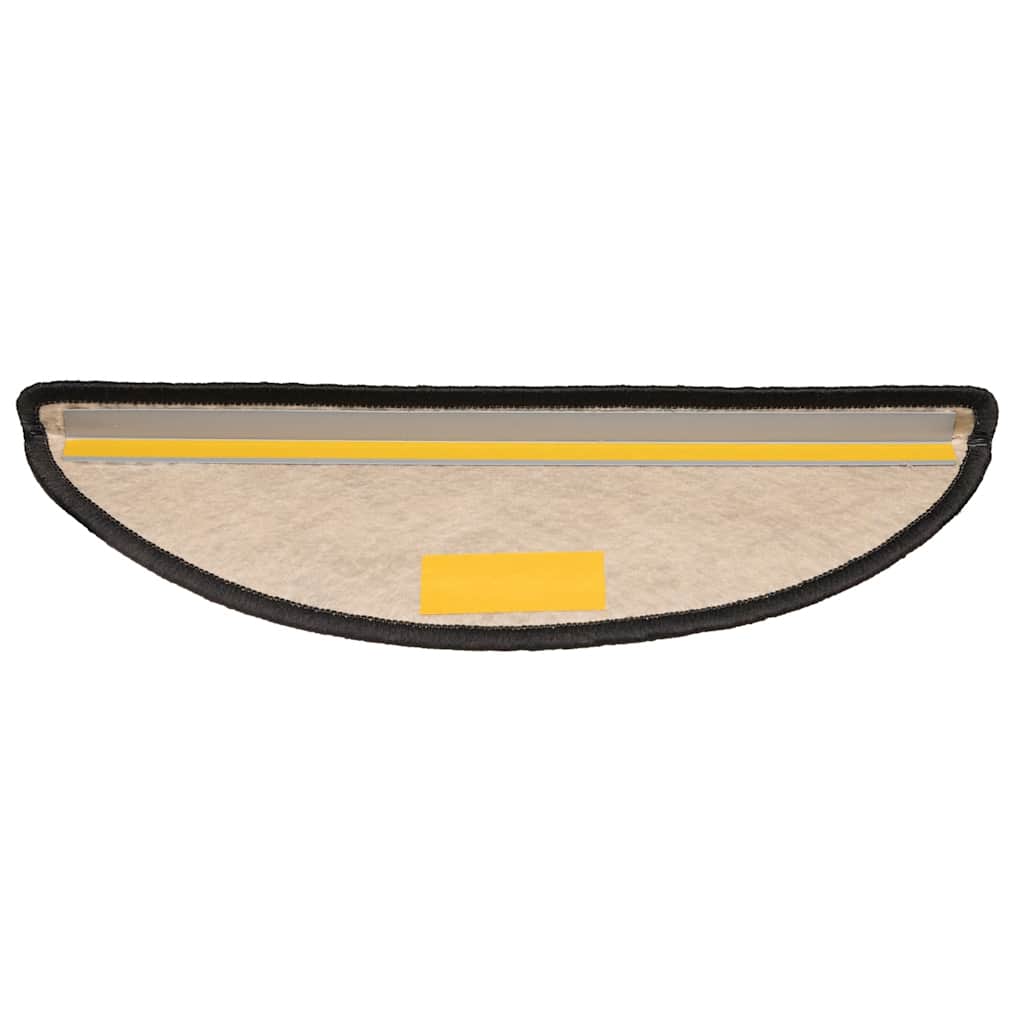 Selvklebende trappematter sisal 15 stk 56x17x3 cm antrasitt