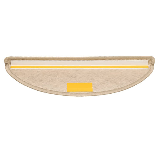 Selvklebende trappematter sisal-utseende 15 stk 56x17x3 cm sand