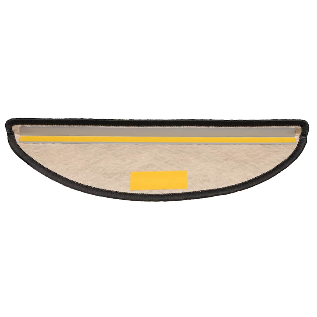 Selvklebende trappematter sisal 15 stk 65x21x4 cm antrasitt