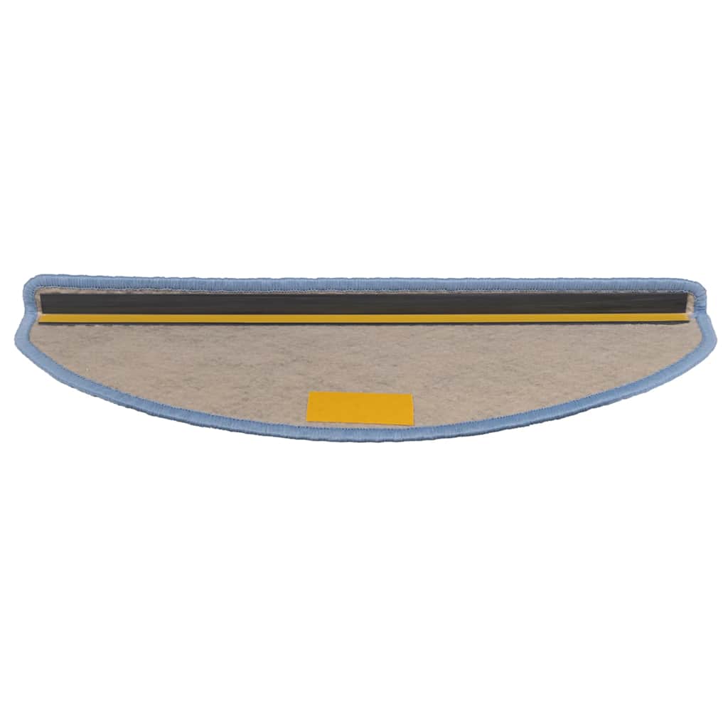 Selvklebende trappematter sisal-utseende 15 stk 65x21x4 cm blå