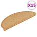 Selvklebende trappematter sisal-utseende 15 stk 65x21x4 sisal
