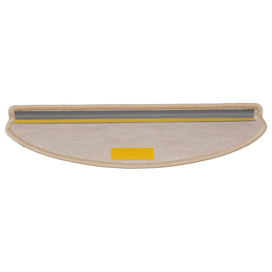 Selvklebende trappematter sisal 15 stk 65x21x4 cm lys beige