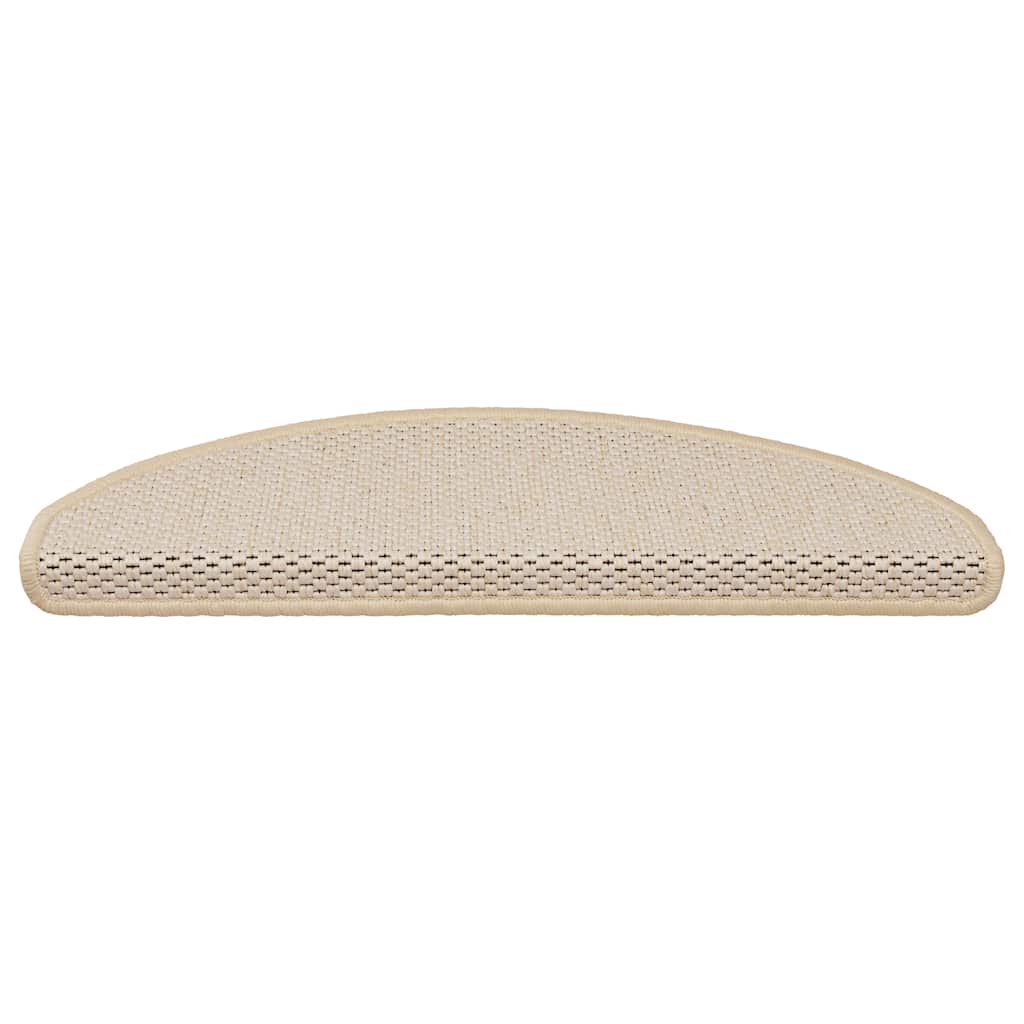 Selvklebende trappematter sisal-utseende 15stk 65x21x4 berber