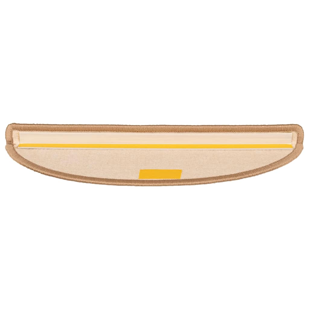 Trappematter 15 stk 56x17x3 cm lysebrune halvrund