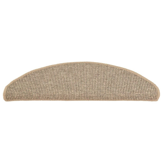 Trappematter 15 stk 65x21x4 cm mørk beige halvrund store