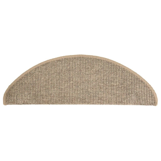 Trappematter 15 stk 65x21x4 cm mørk beige halvrund store