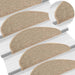 Trappematter 15 stk 65x21x4 cm mørk beige halvrund store