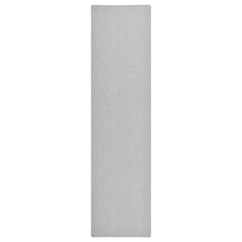 Teppeløper lysegrå 80x300 cm