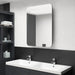 LED-speilskap til bad antrasitt 60x11x80 cm