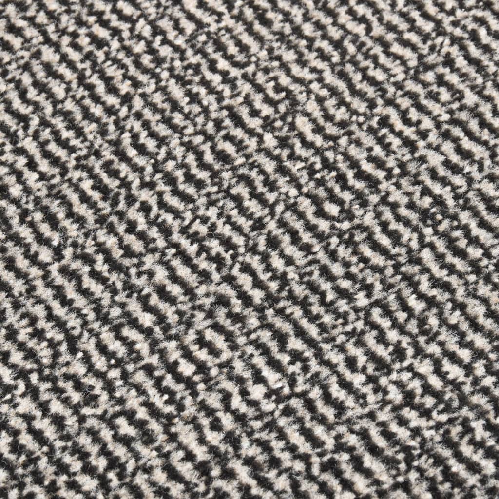 Tuftet dørmatte 60x180 cm lysebrun