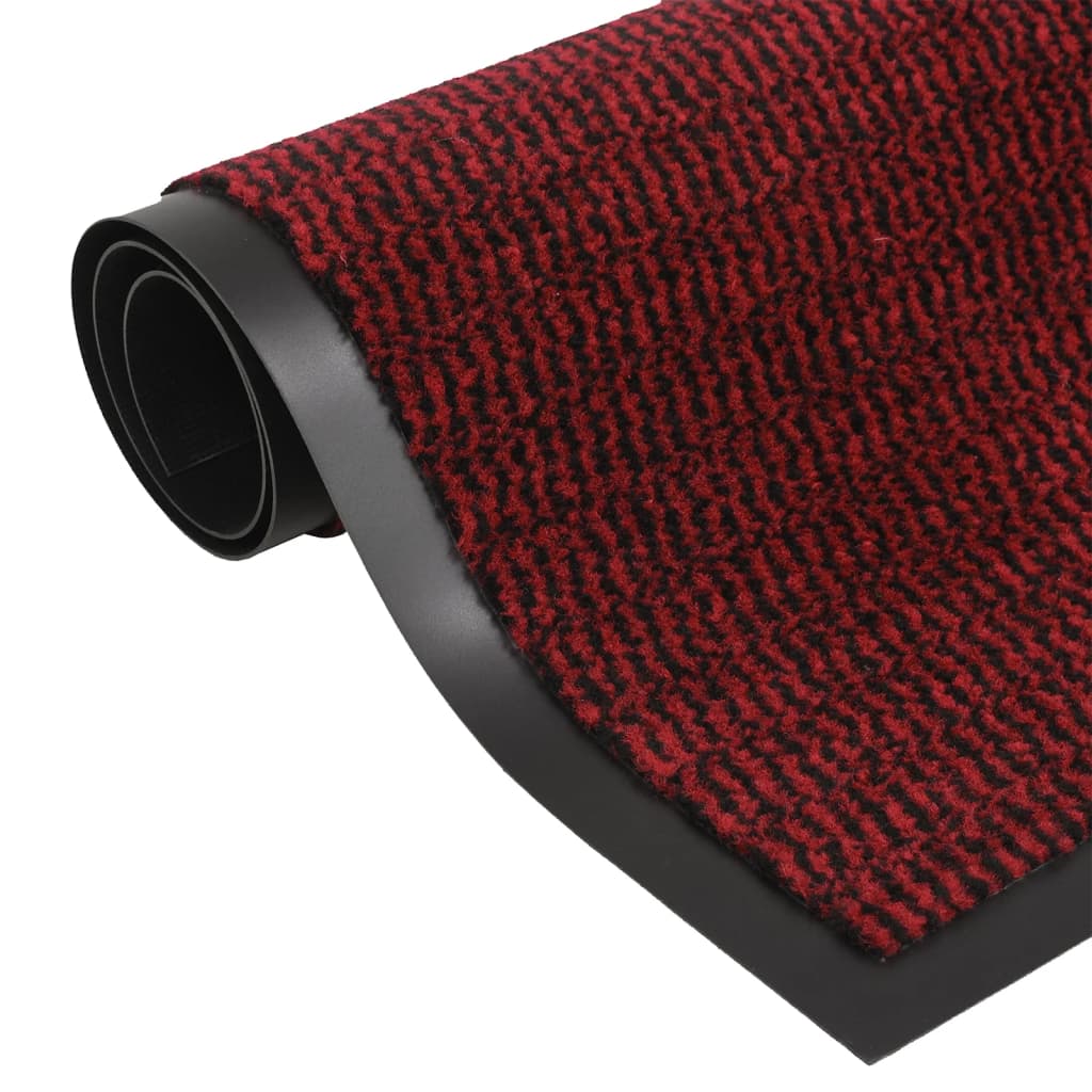 Tuftet dørmatte 60x150 cm rød