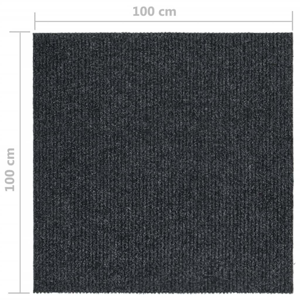 Smussfangende teppeløper 100x100 cm antrasitt