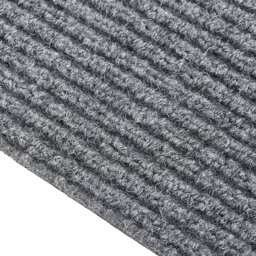 Smussfangende teppeløper 100x100 cm grå