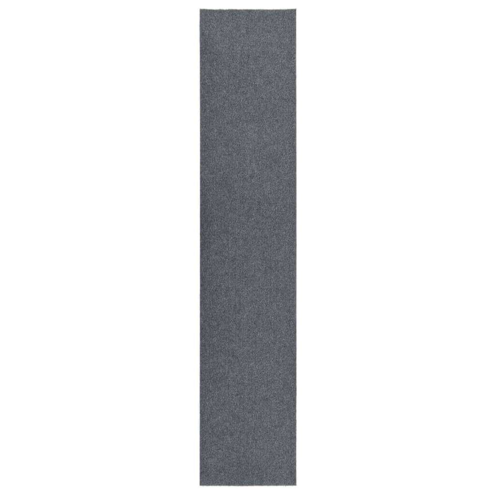 Smussfangende teppeløper 100x500 cm grå