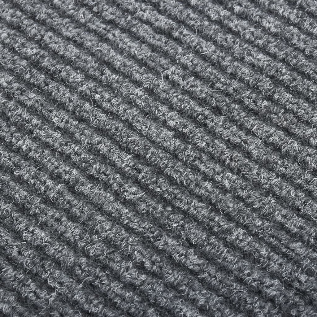 Smussfangende teppeløper 100x500 cm grå