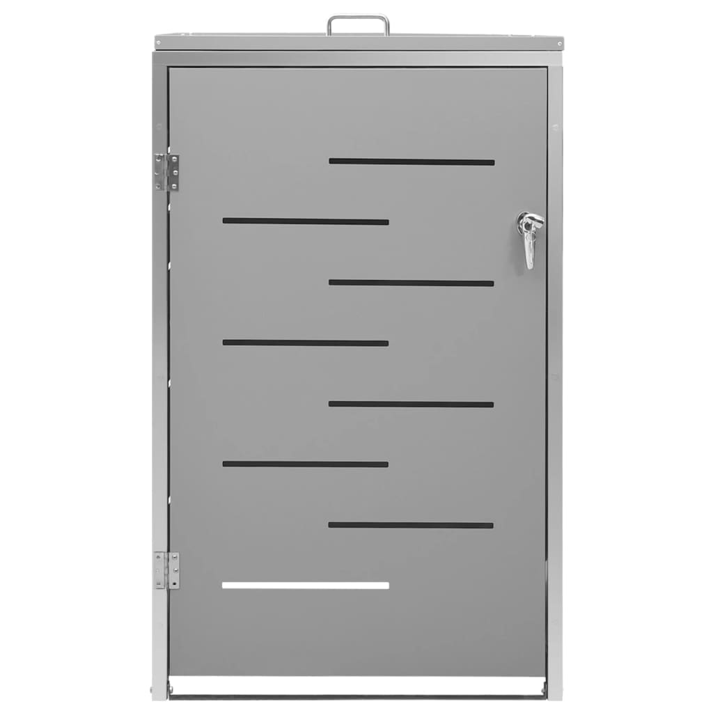 Søppeldunkskur enkelt 69x77,5x115 cm rustfritt stål