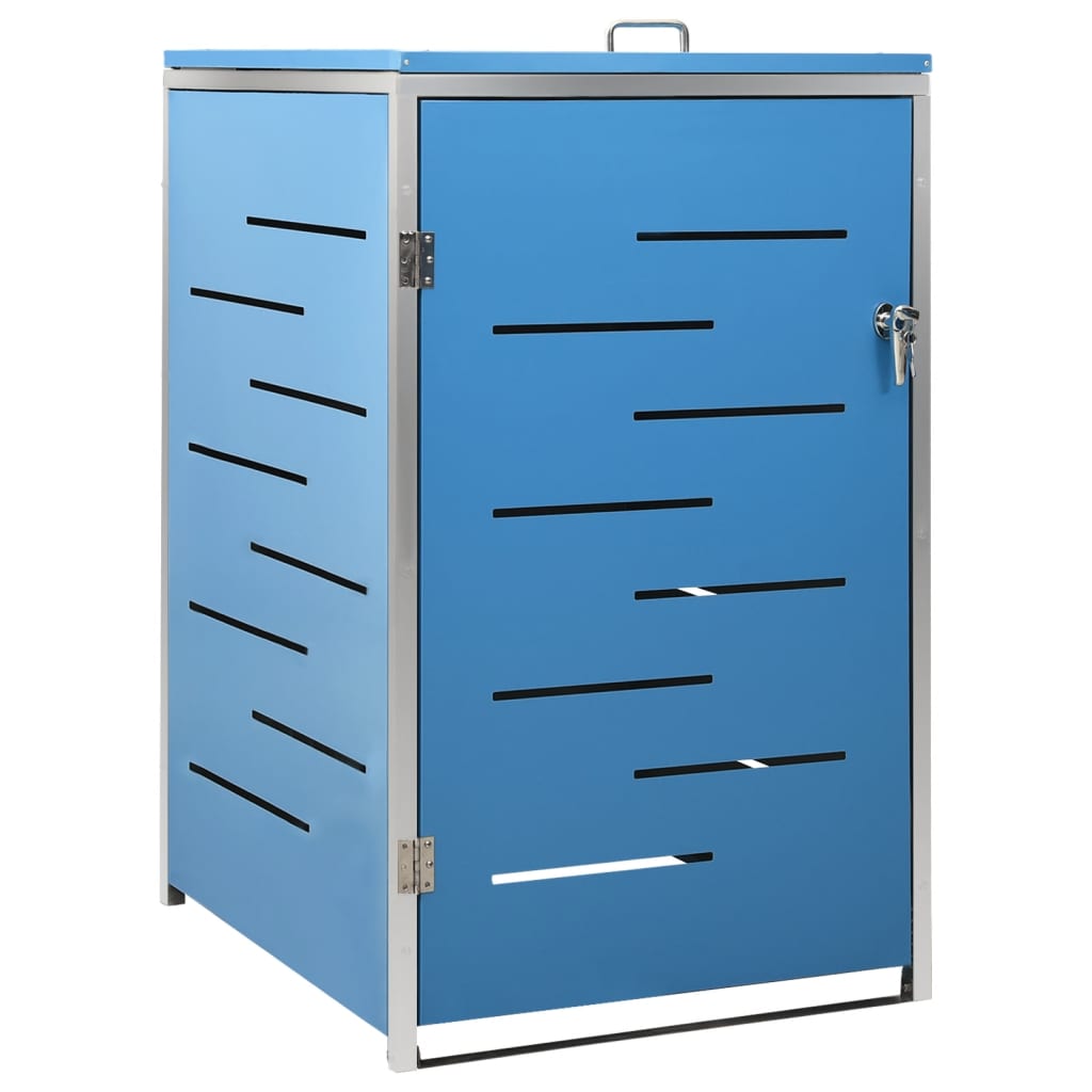 Søppeldunkskur enkelt 69x77,5x115 cm rustfritt stål