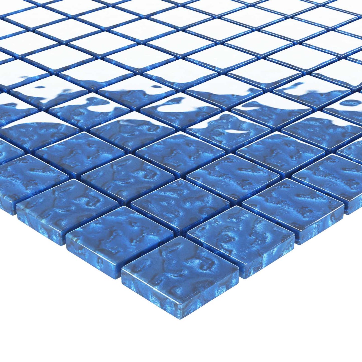 Mosaikkflis 11 pcs Blå 50 x 50 cm Glass
