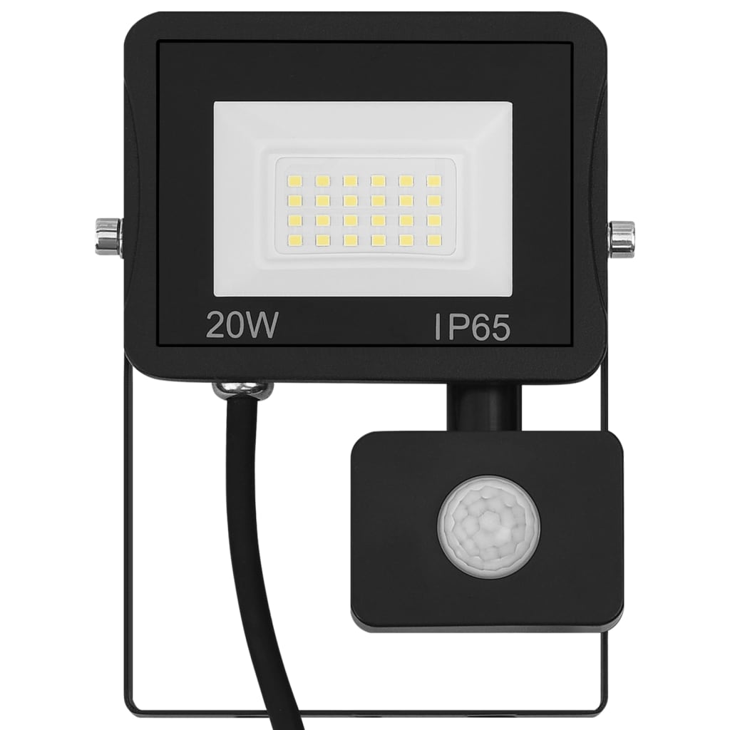 LED-flomlys med sensor 20 W varmhvit