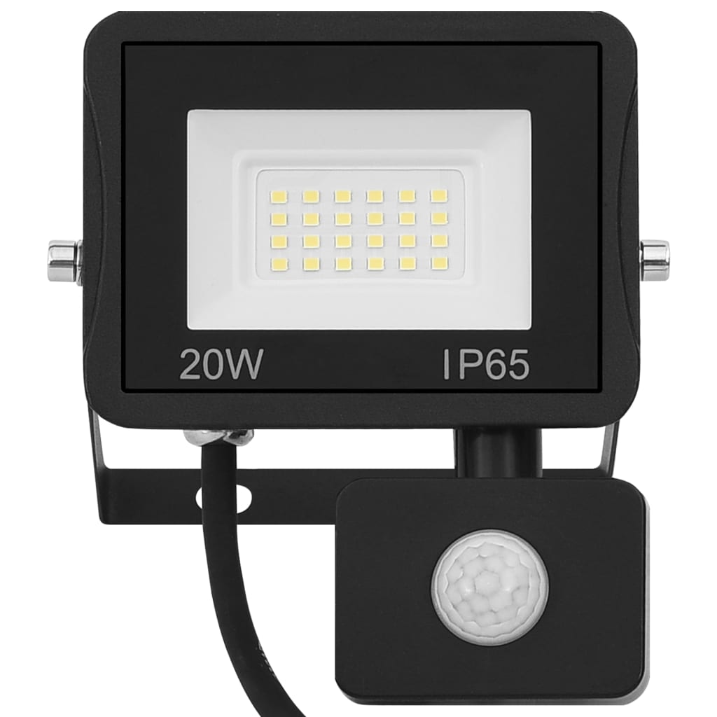 LED-flomlys med sensor 20 W varmhvit