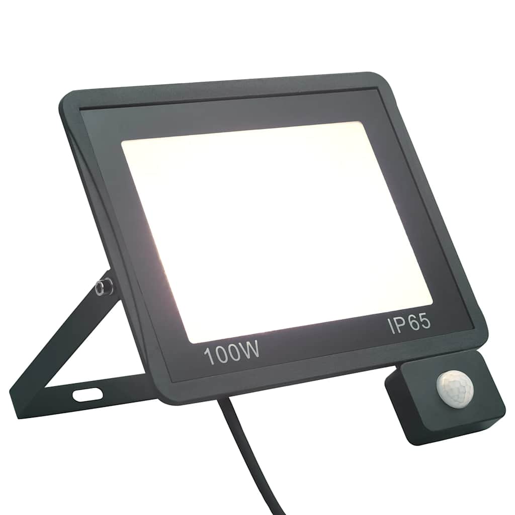 LED-flomlys med sensor 100 W kaldhvit