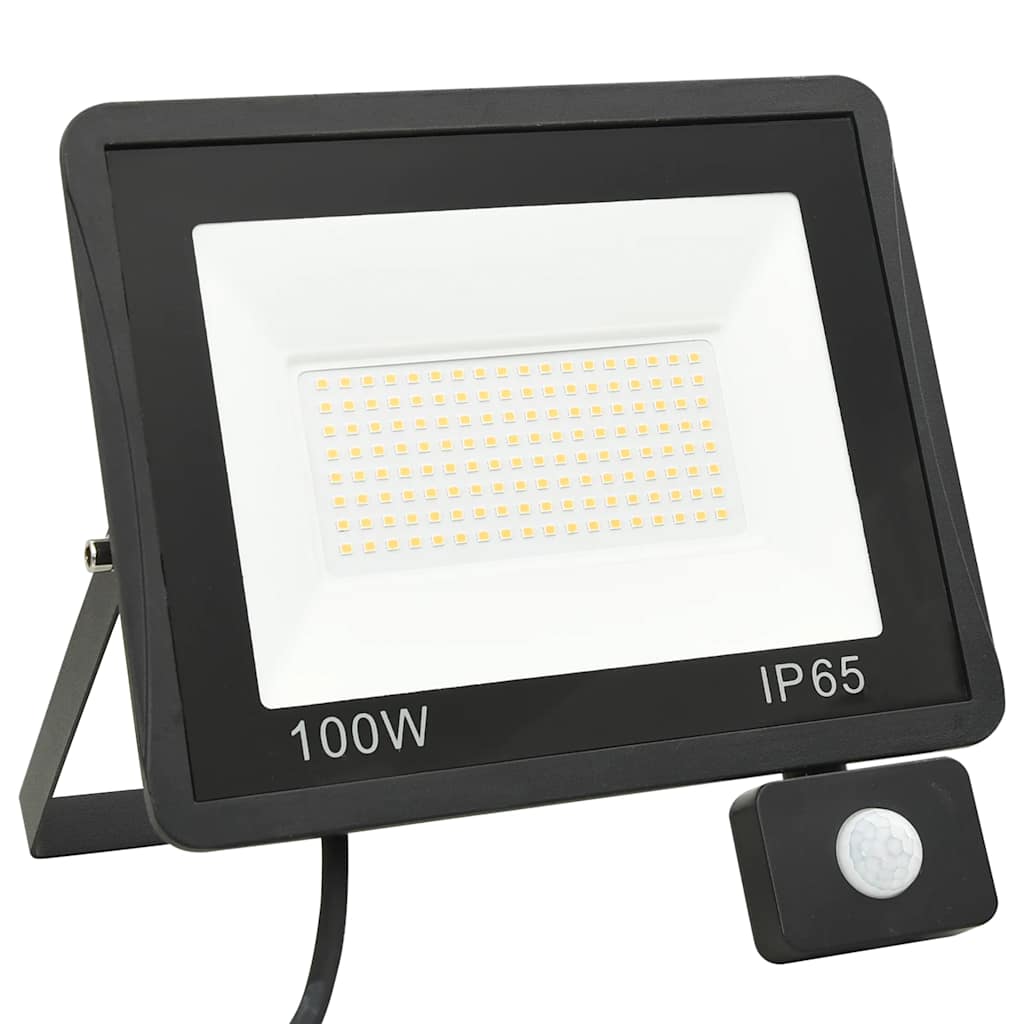 LED-flomlys med sensor 100 W kaldhvit