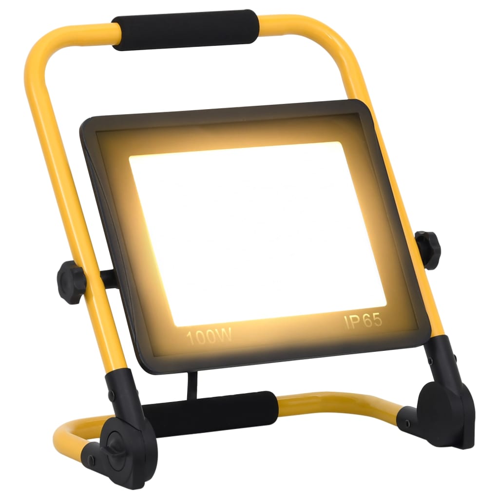 LED-flomlys med håndtak 100 W varmhvit