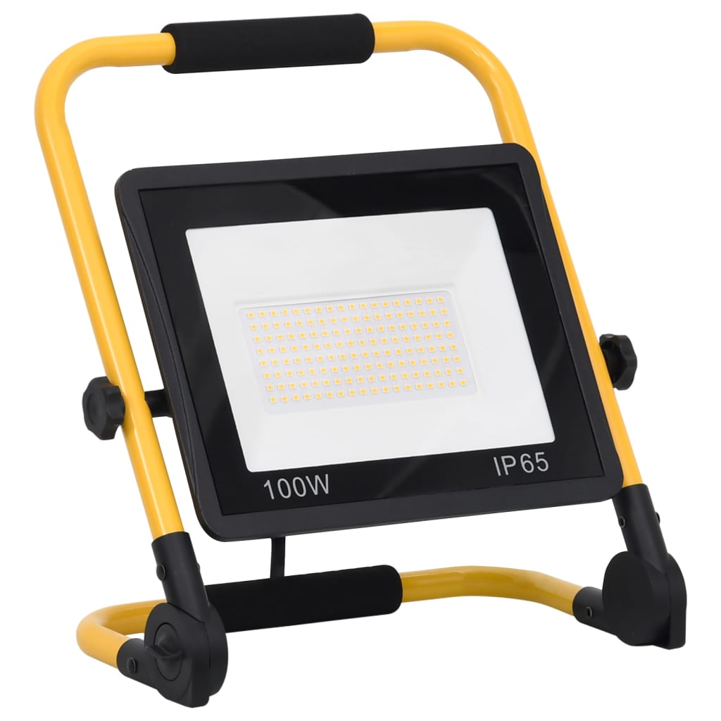 LED-flomlys med håndtak 100 W kaldhvit