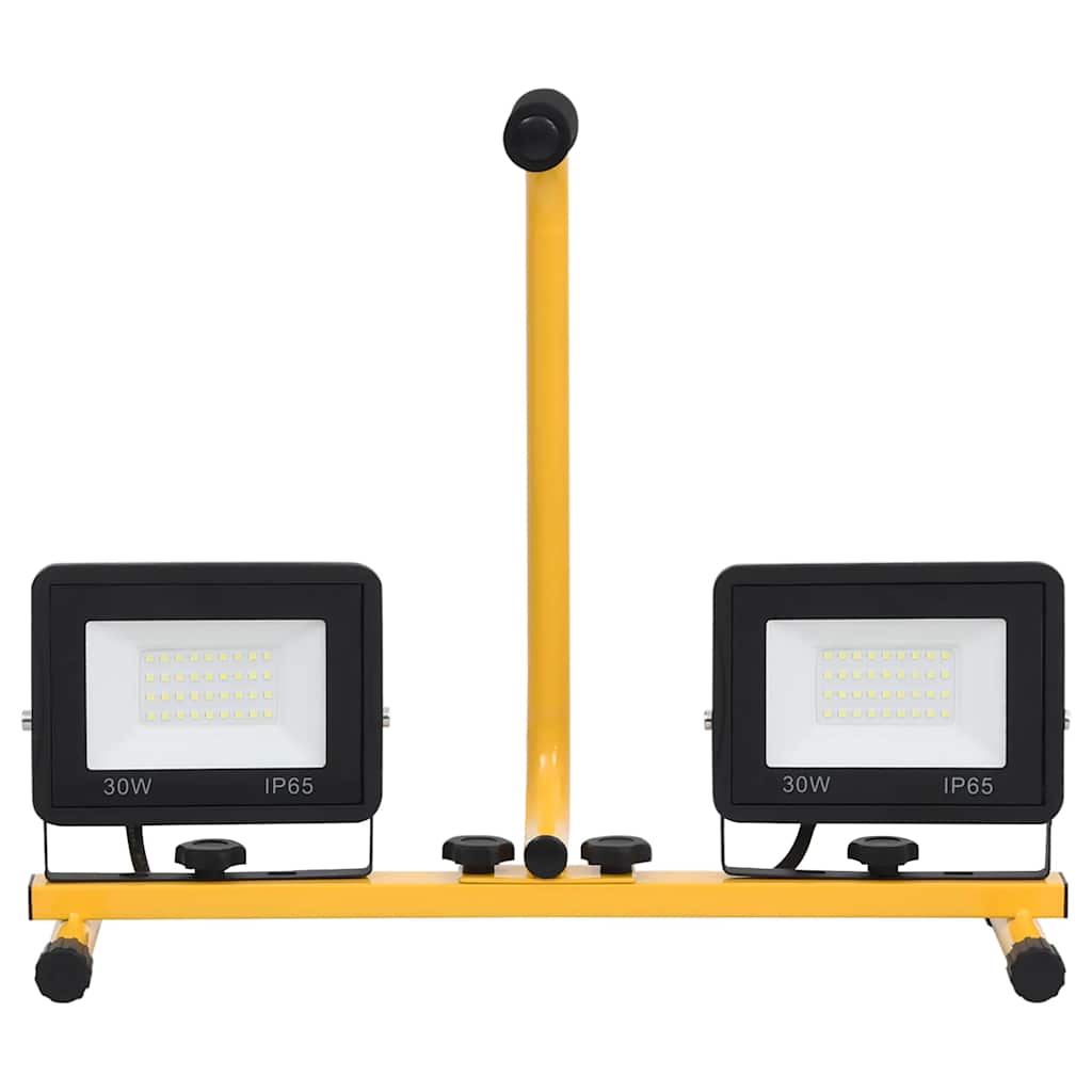 LED-flomlys med håndtak 2x30 W kaldhvit