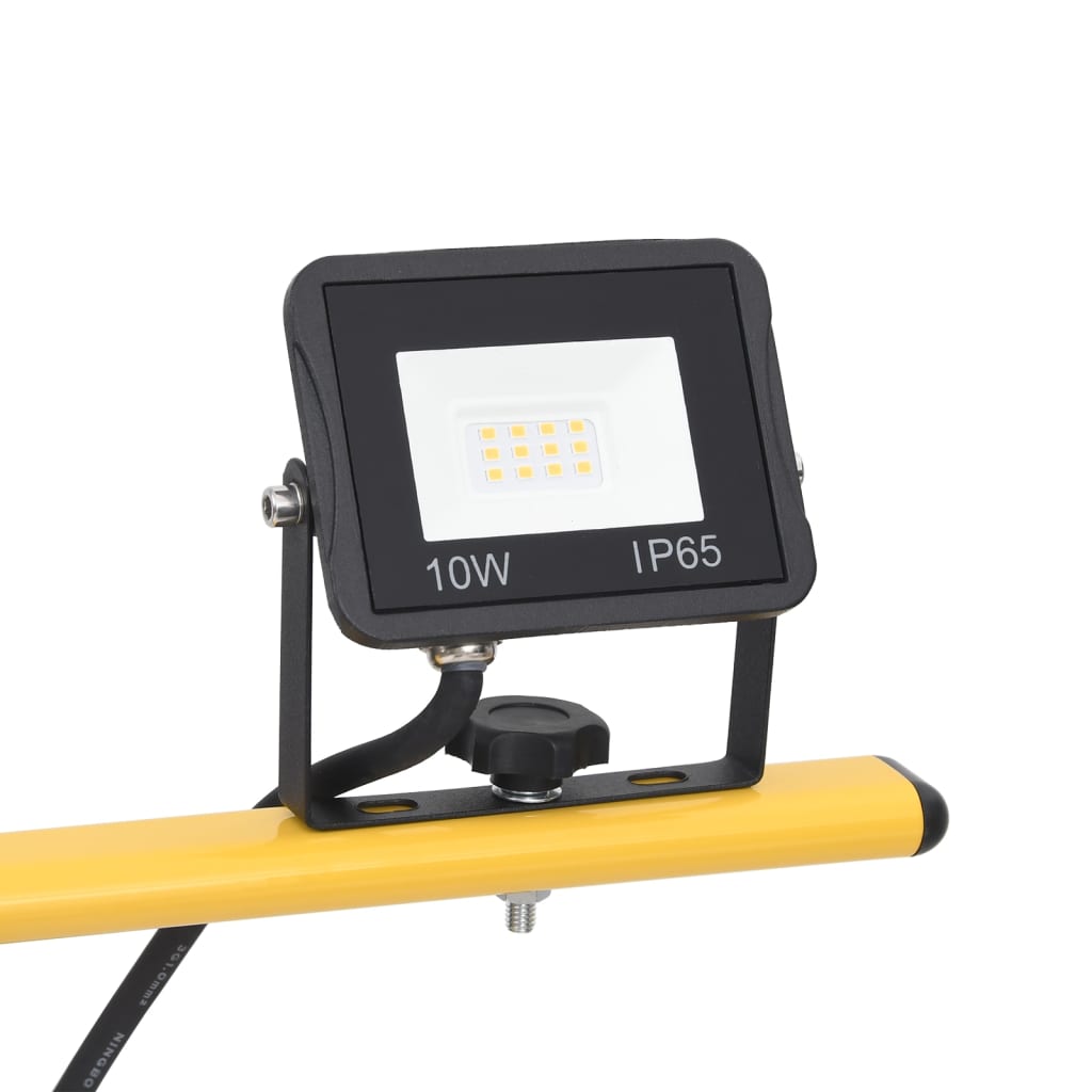 LED-flomlys med stativ 2x10 W varmhvit