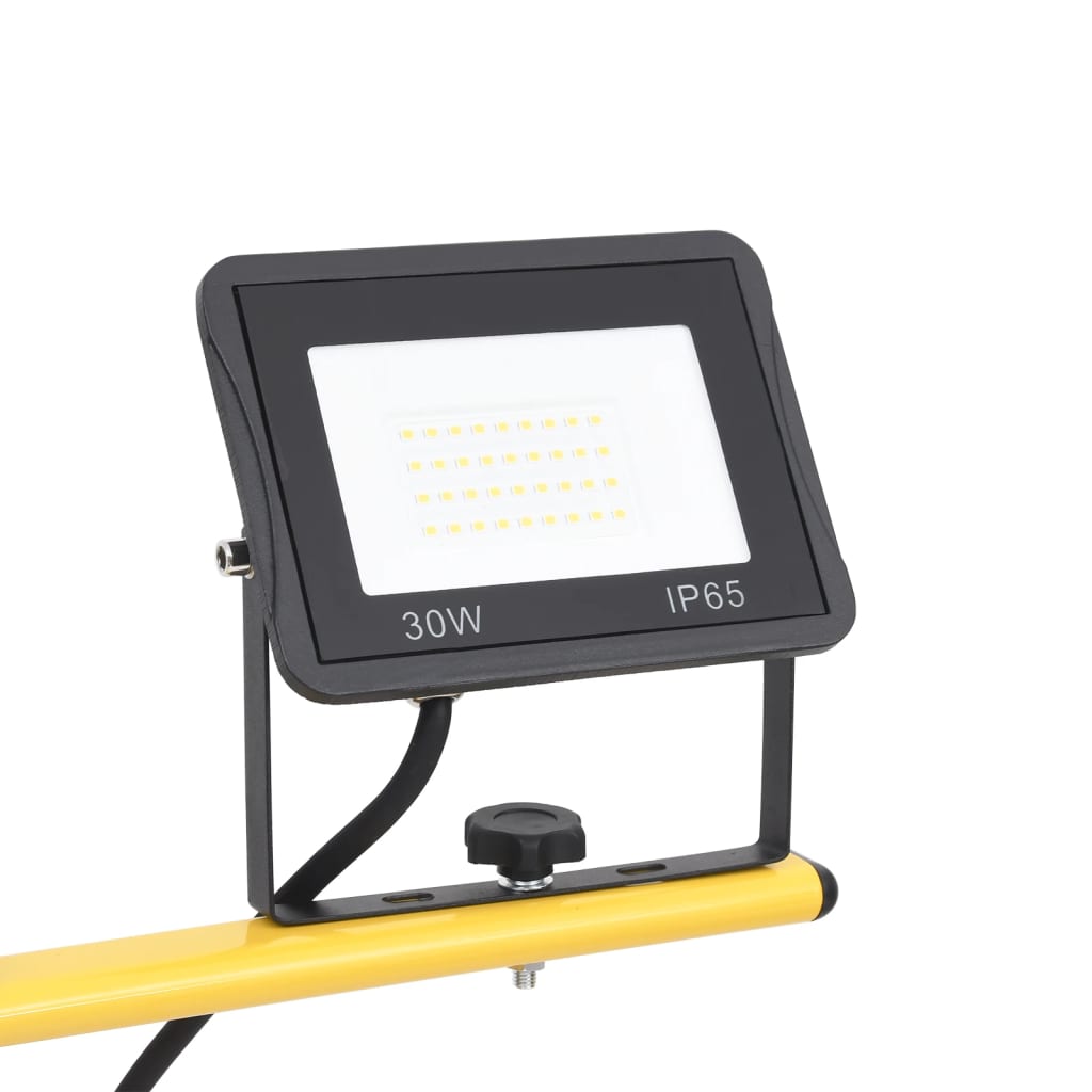 LED-flomlys med stativ 2x30 W varmhvit