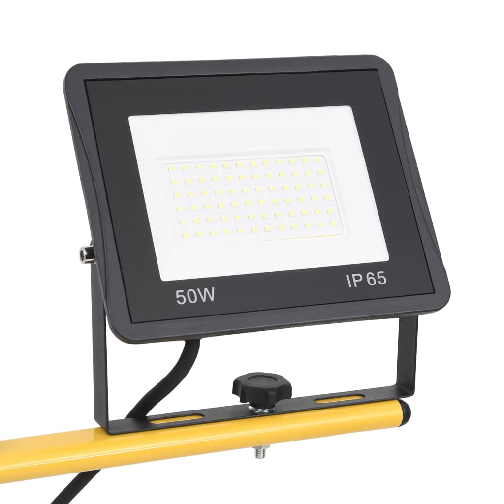 LED-flomlys med stativ 2x50 W kaldhvit