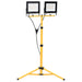 LED-flomlys med stativ 2x100 W kaldhvit