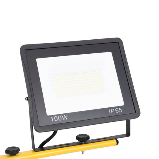 LED-flomlys med stativ 2x100 W kaldhvit