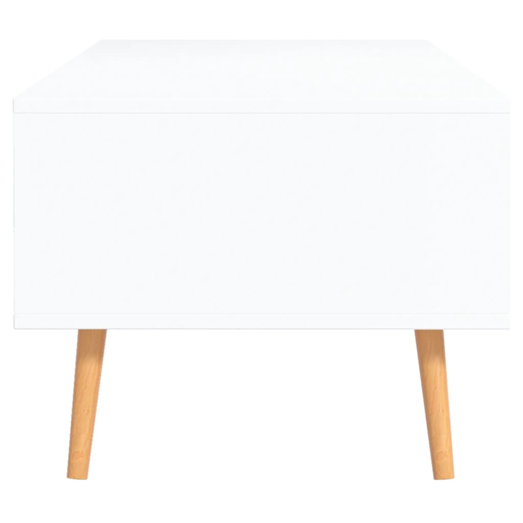 Salongbord hvit og sonoma eik 100x49,5x43 cm konstruert tre